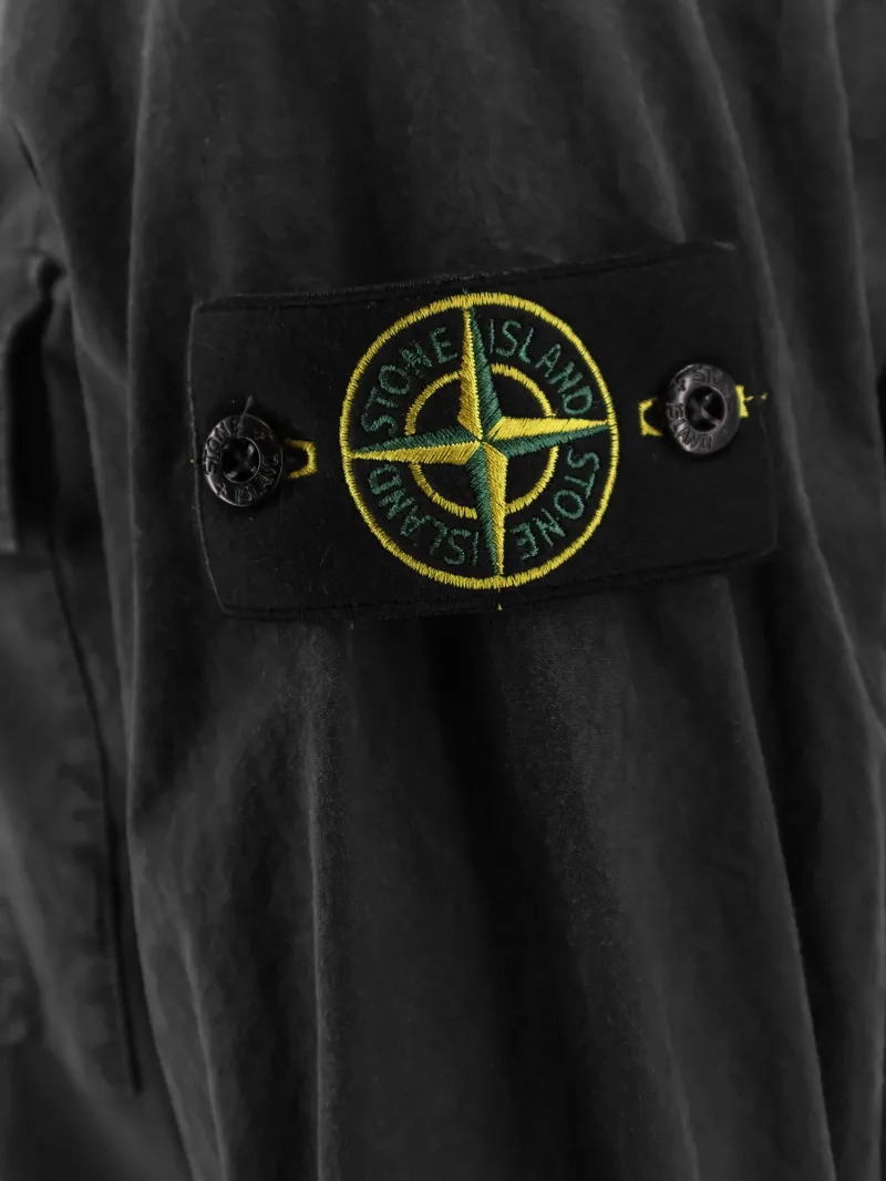 Stone Island Logo Patch Pocket Detail Shirt