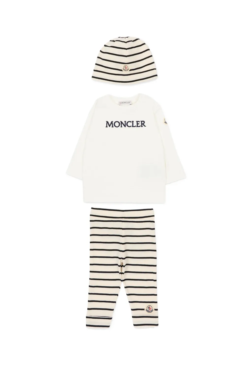 Logo-Detail Striped Trousers Set