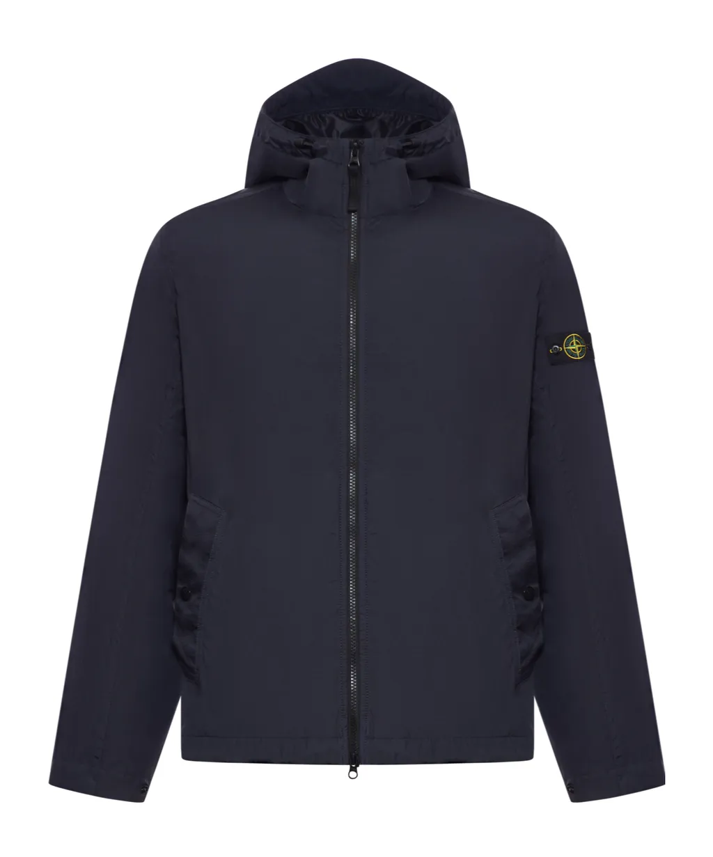 Stone Island Logo Patch Hooded Jacket