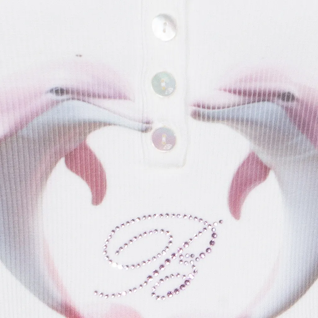 Blumarine Logo-Embellished Sleeveless Top