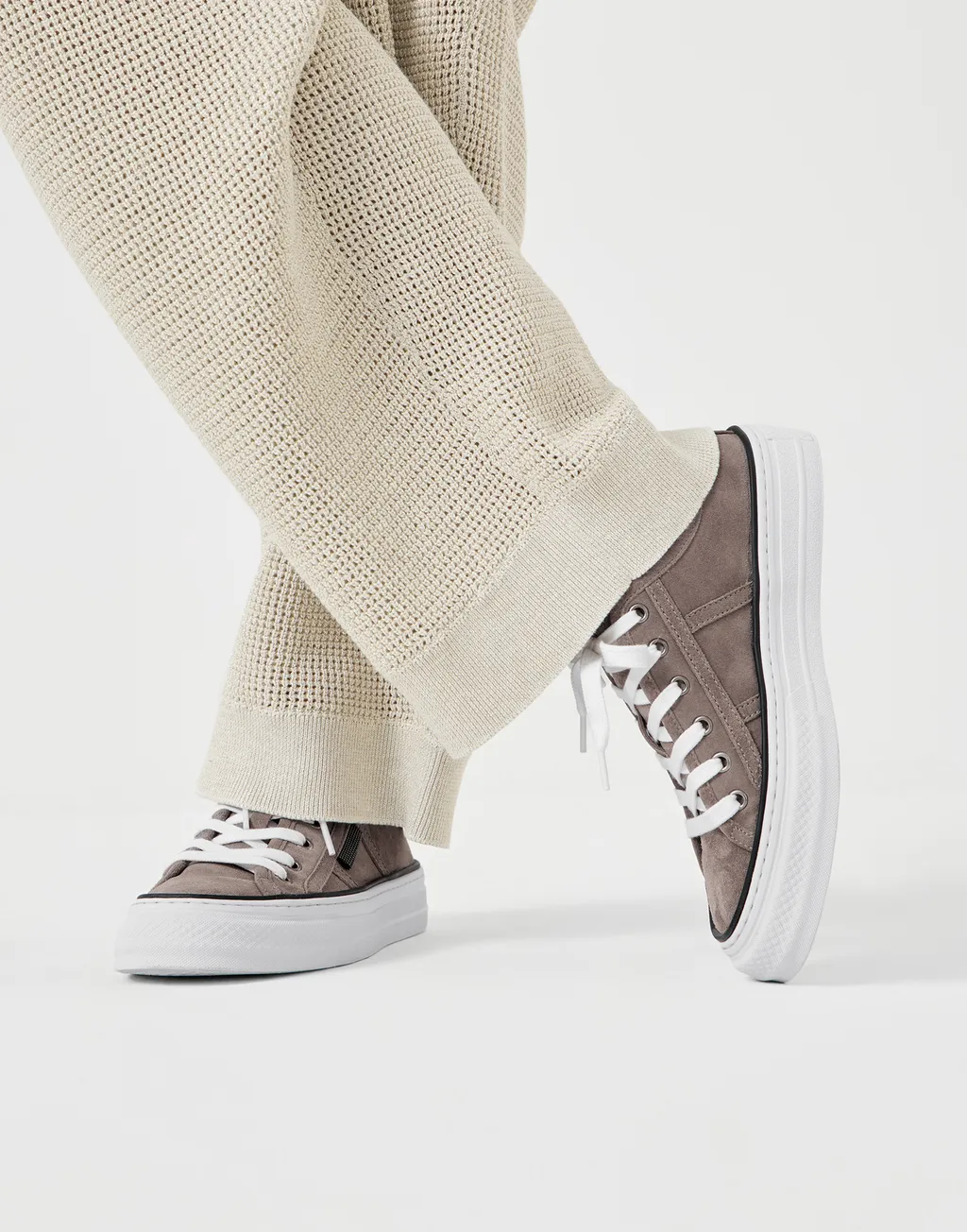 Brunello Cucinelli Low Top Lace-Up Sneakers