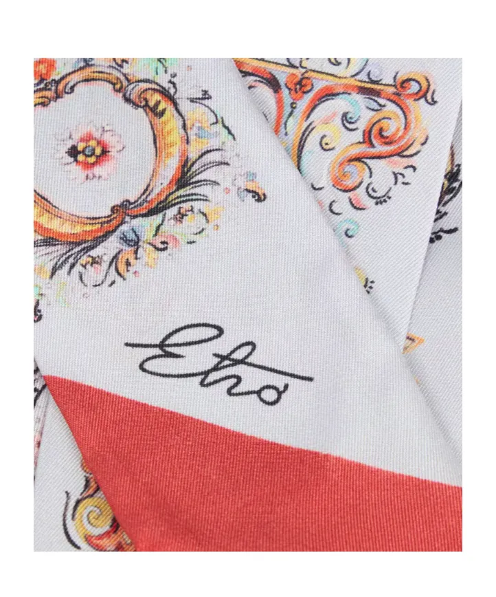 Etro Floral Paisley Motif Scarf