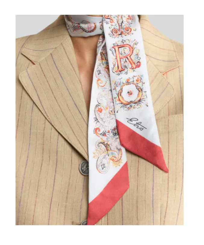 Etro Floral Paisley Motif Scarf