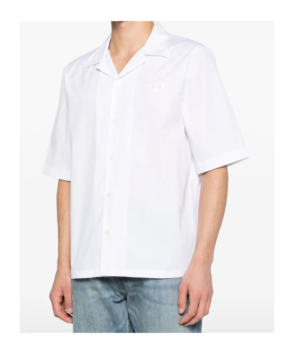 Diesel S-Mac Camp Collar Short-Sleeved Shirt