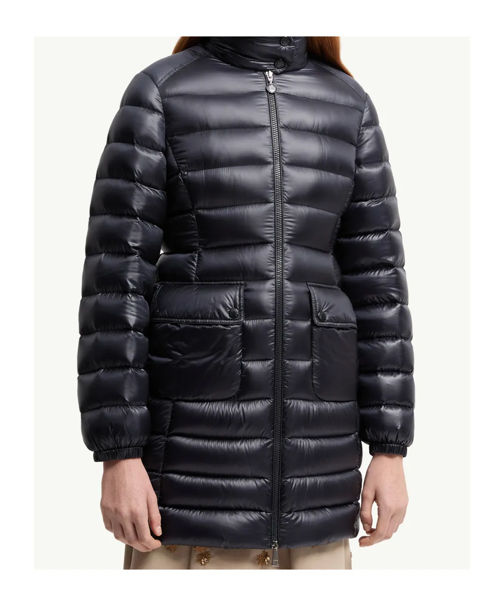 Moncler Genet Long Zip-Up Padded Jacket