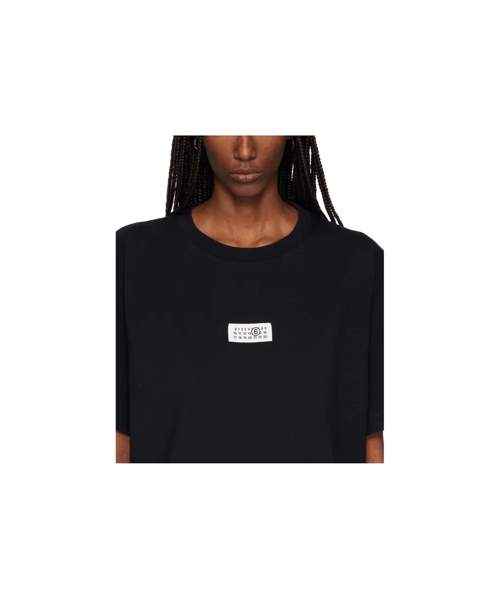 Mm6 Maison Margiela Numeric Logo Engraved Hoop Earrings