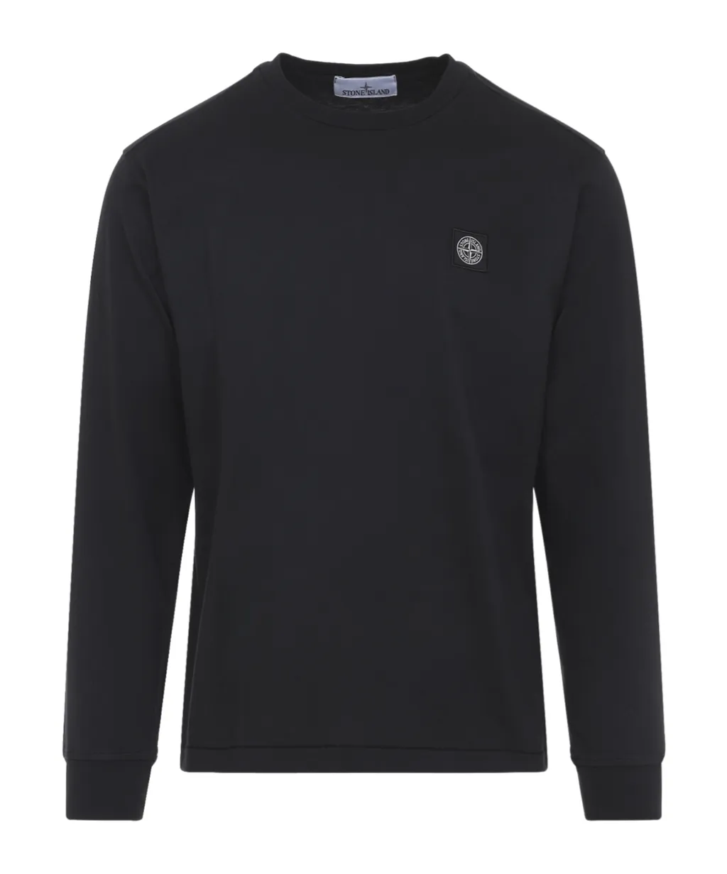 Stone Island Logo Detailed Crewneck T-Shirt