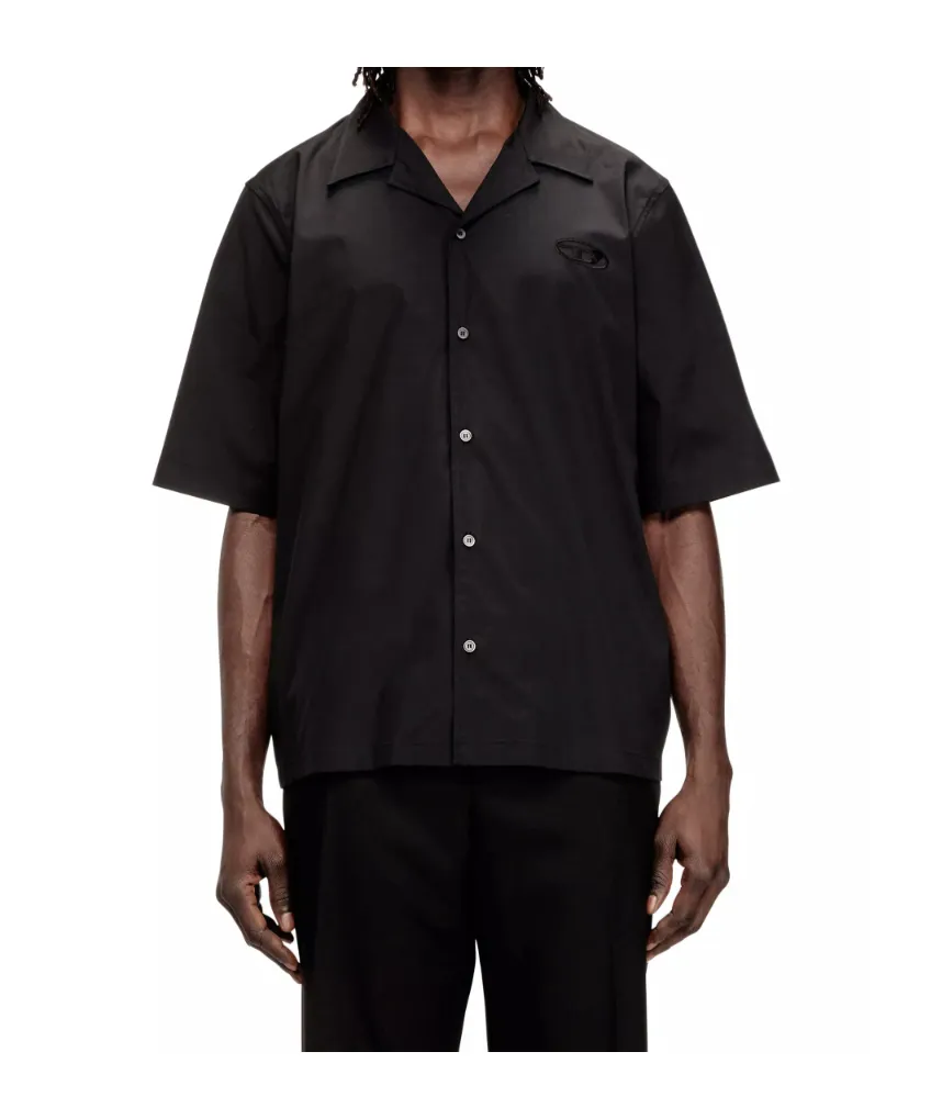Diesel S-Mac Camp Collar Short-Sleeved Shirt