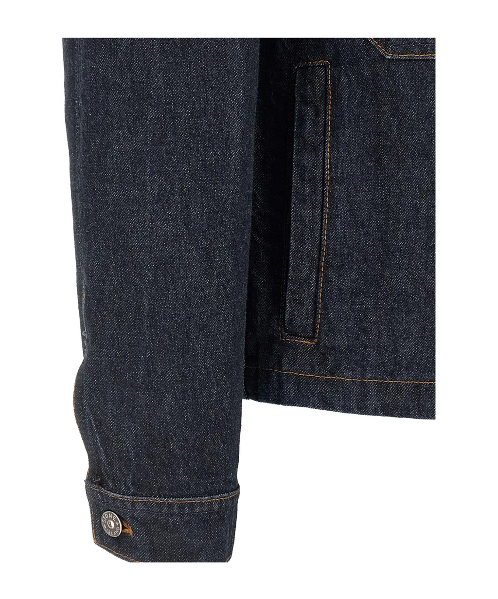 Stone Island Logo Patch Denim Jacket