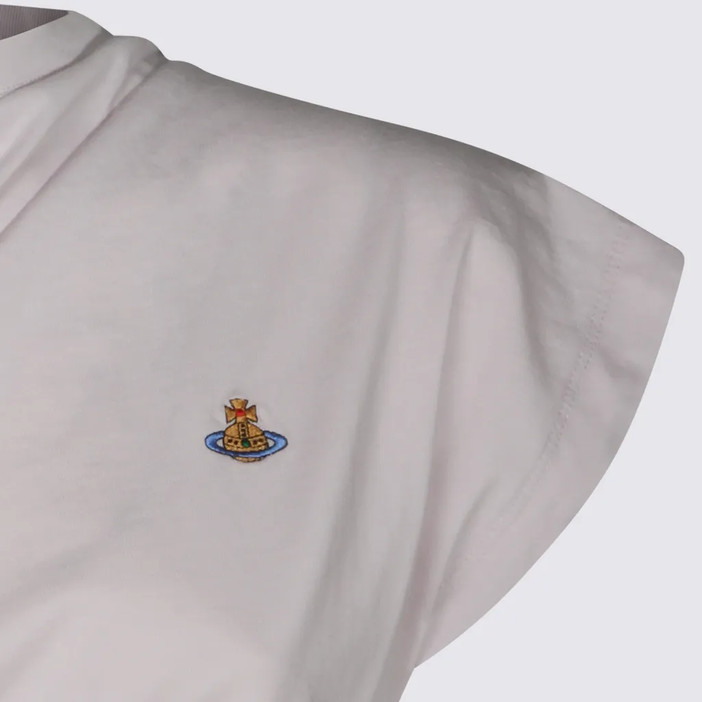 Vivienne Westwood Orb Embroidered One-Shoulder Top