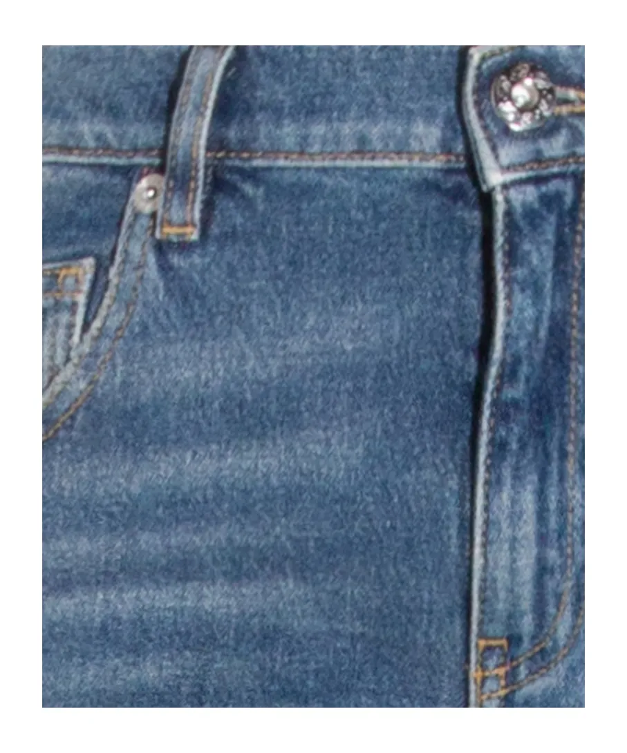 Blumarine Straight-Leg Distressed Jeans
