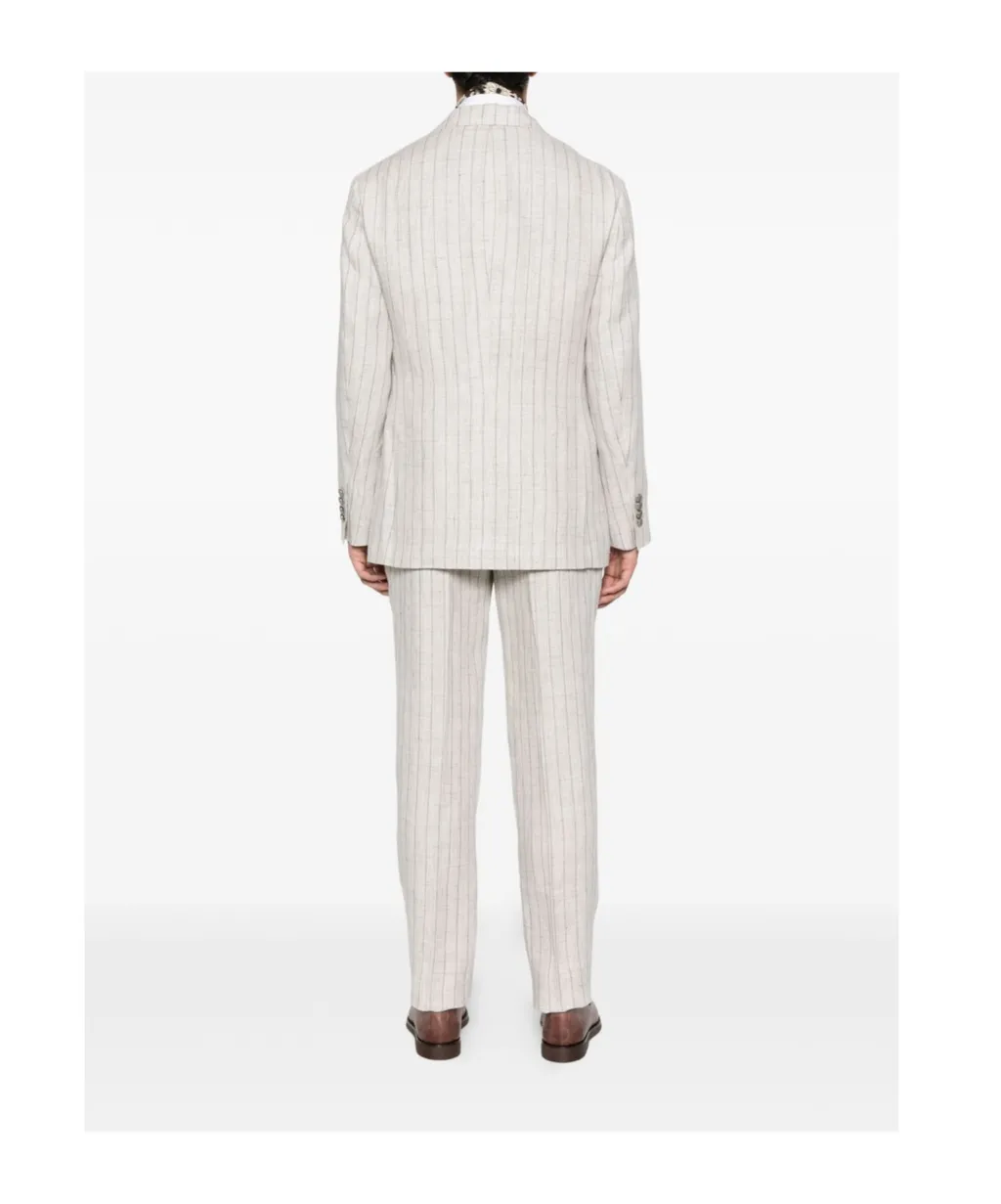 Striped Double-Breasted Suit