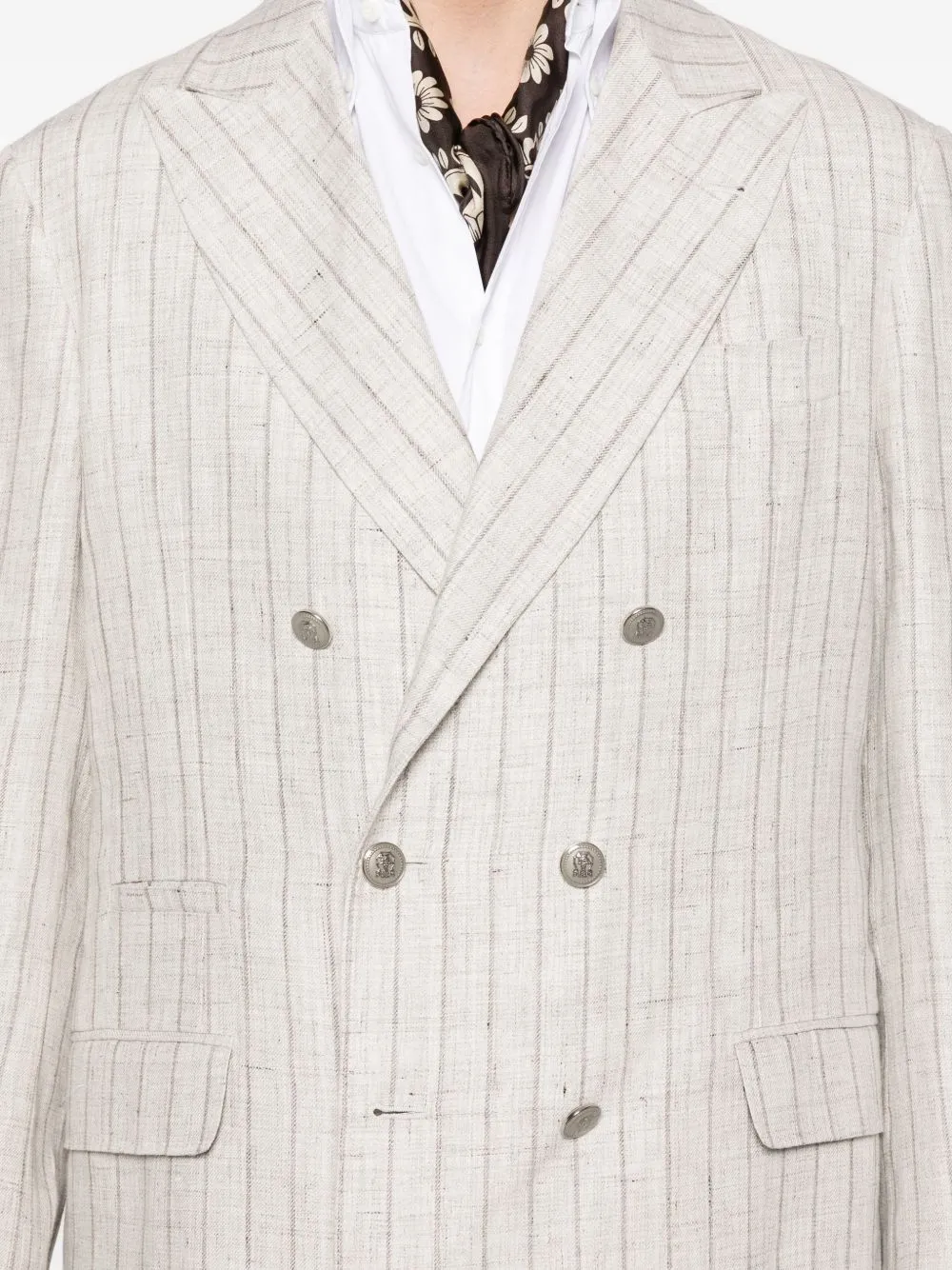 Striped Double-Breasted Suit