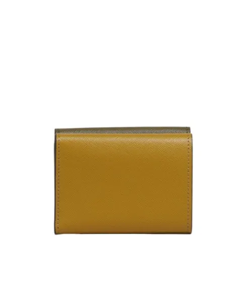 Marni Logo Printed Panelled Compact Wallet