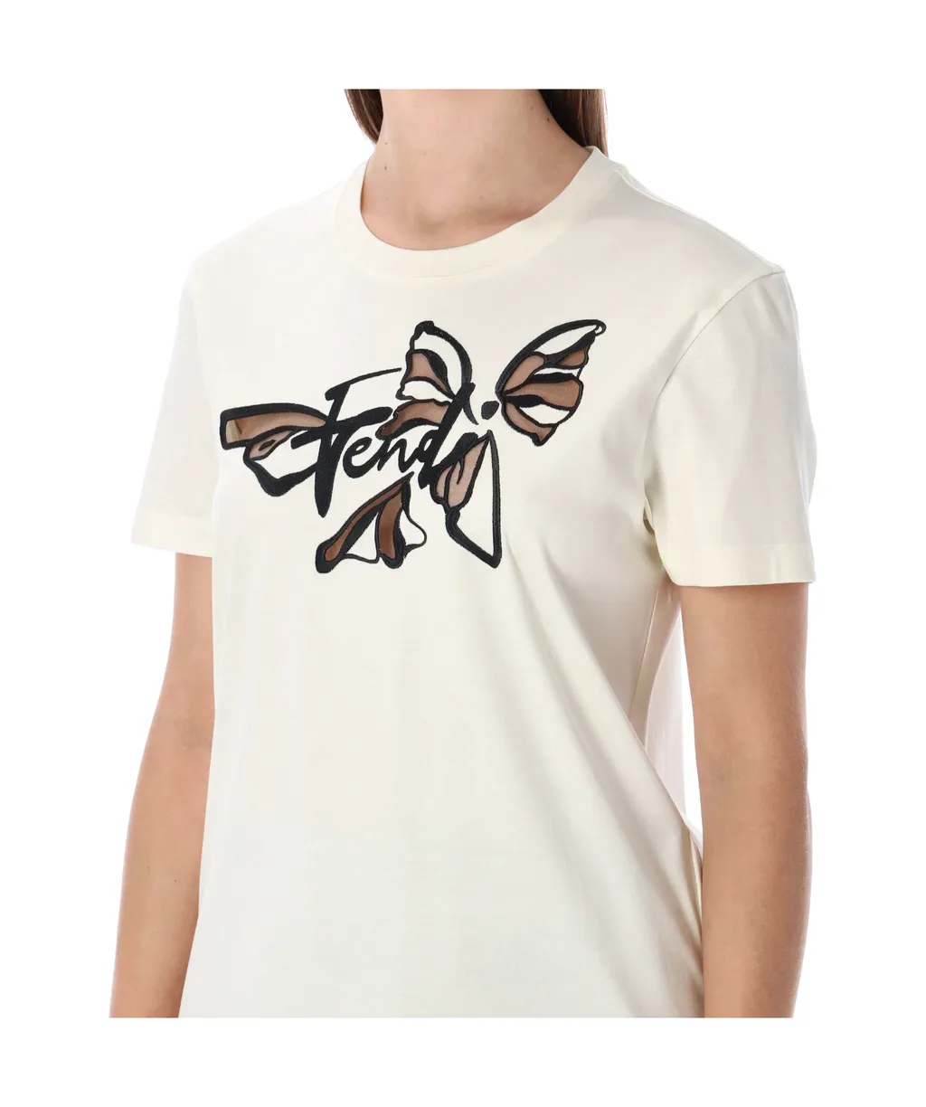 Fendi Nigthfly Printed Crewneck T-Shirt