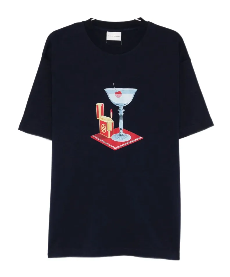 DrÔLe De Monsieur Cocktail Graphic Print Crewneck T-Shirt