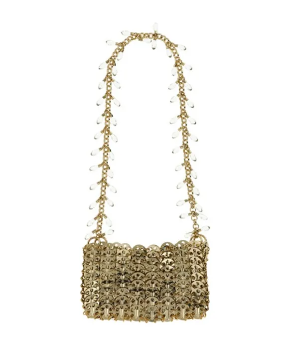 Paco Rabanne Embellished Chain-Linked Shoulder Bag