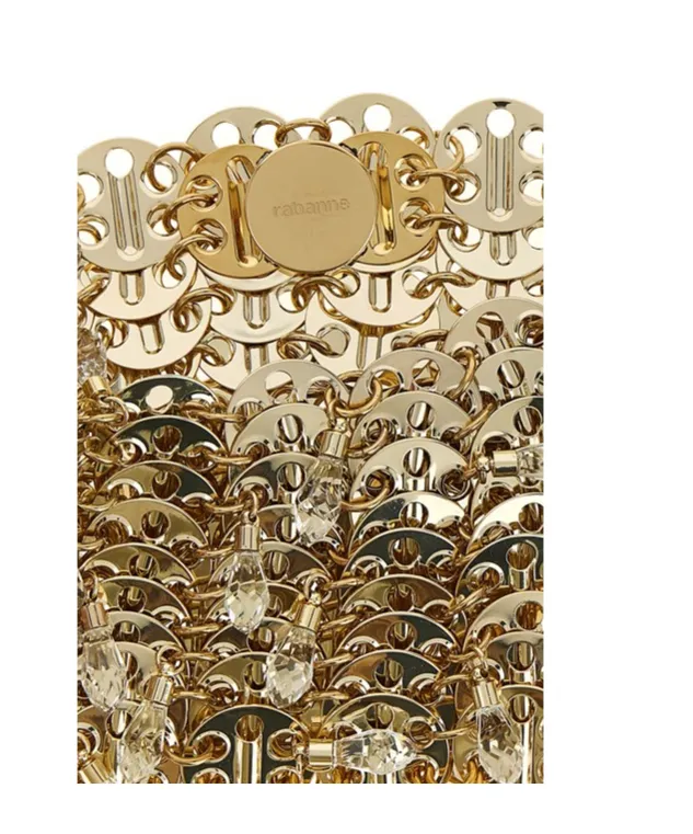 Paco Rabanne Embellished Chain-Linked Shoulder Bag
