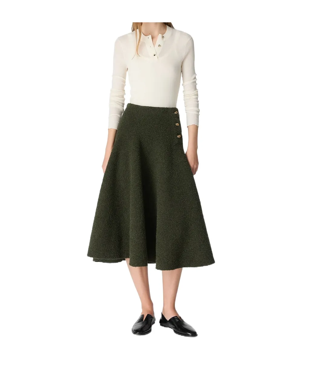 Wool Bouclé Skirt