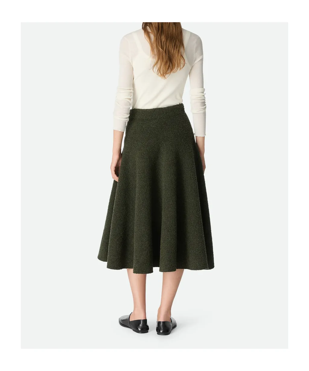 Wool Bouclé Skirt