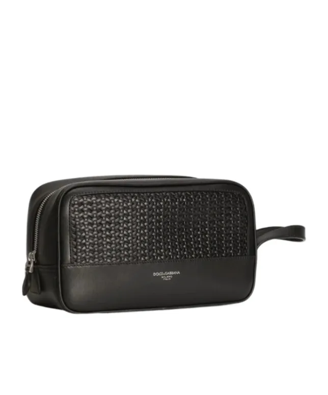 Woven Plongé Calfskin Necessaire