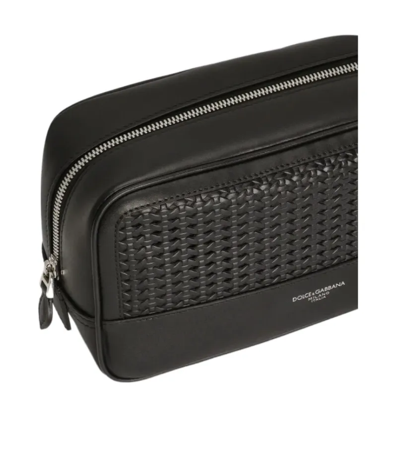 Woven Plongé Calfskin Necessaire