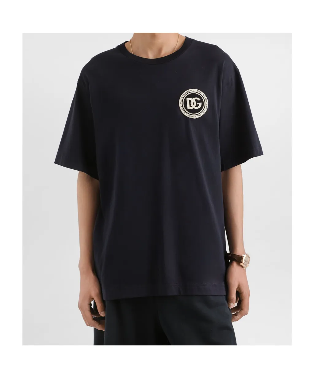 Dolce & Gabbana Logo Patch Crewneck T-Shirt