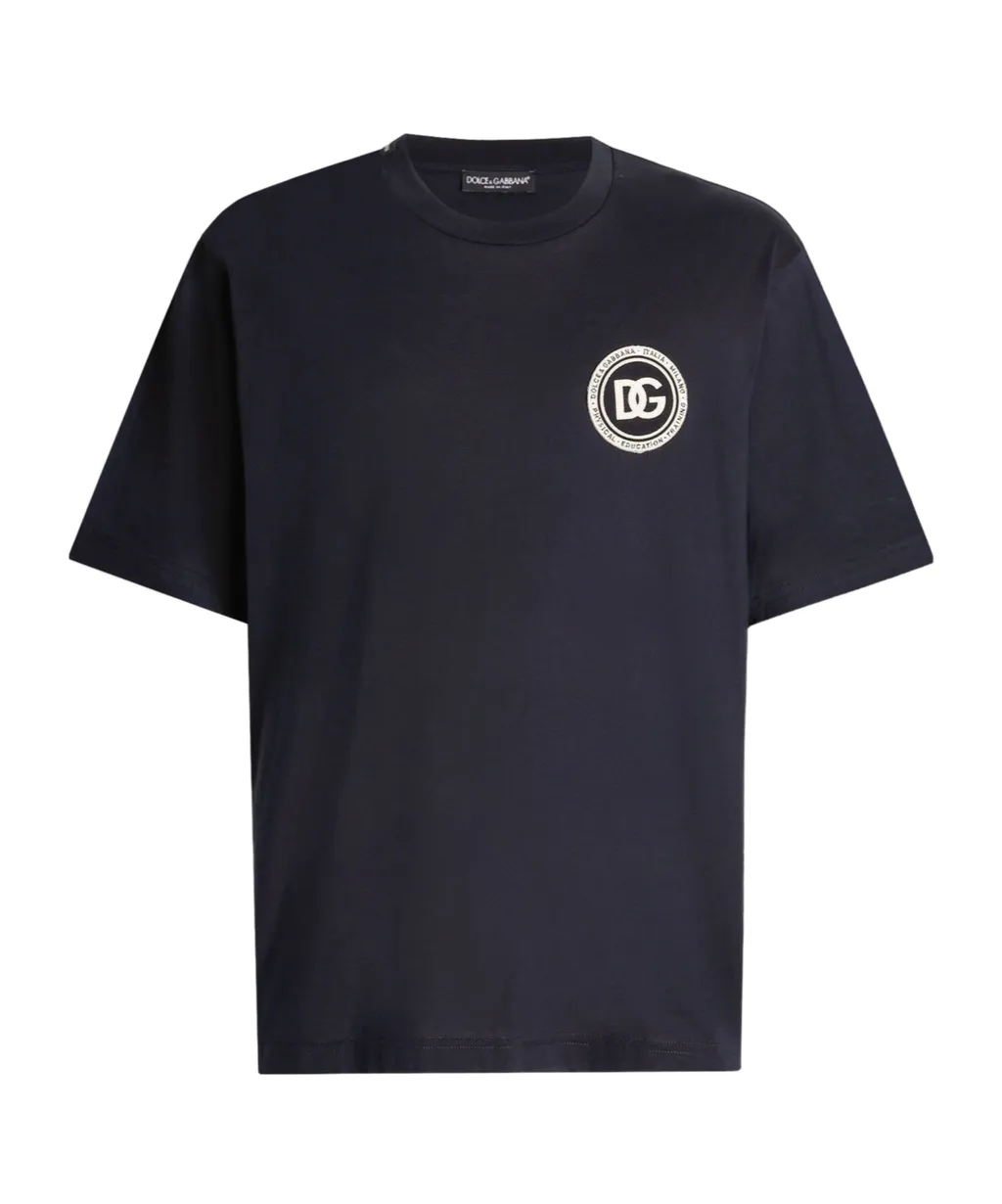 Dolce & Gabbana Logo Patch Crewneck T-Shirt