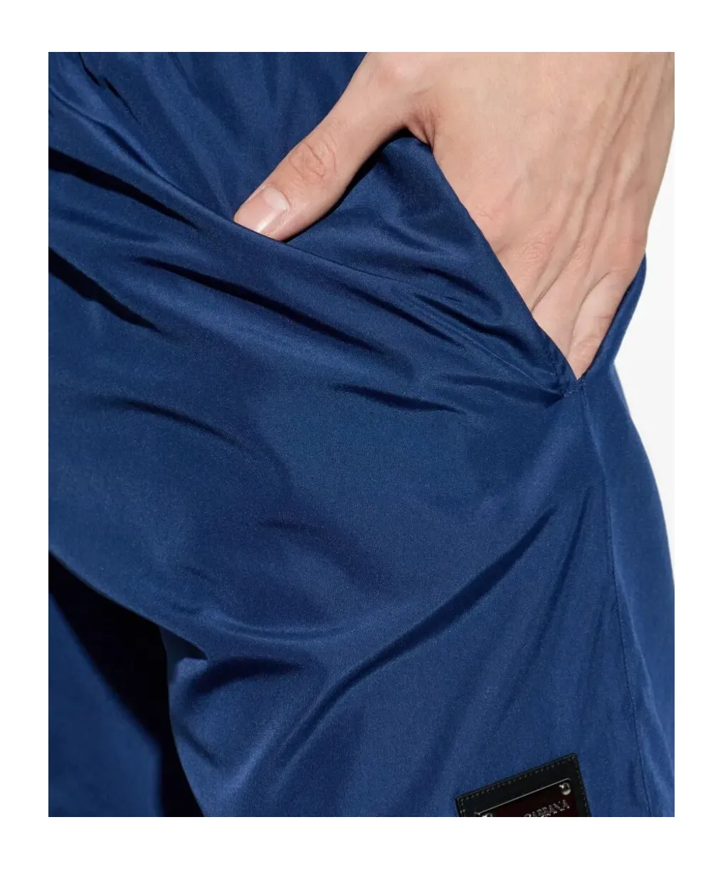 Dolce & Gabbana Logo Plate Swim Shorts