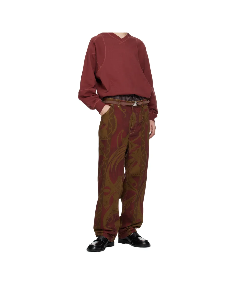 Brown Small Orb Buckle Belt