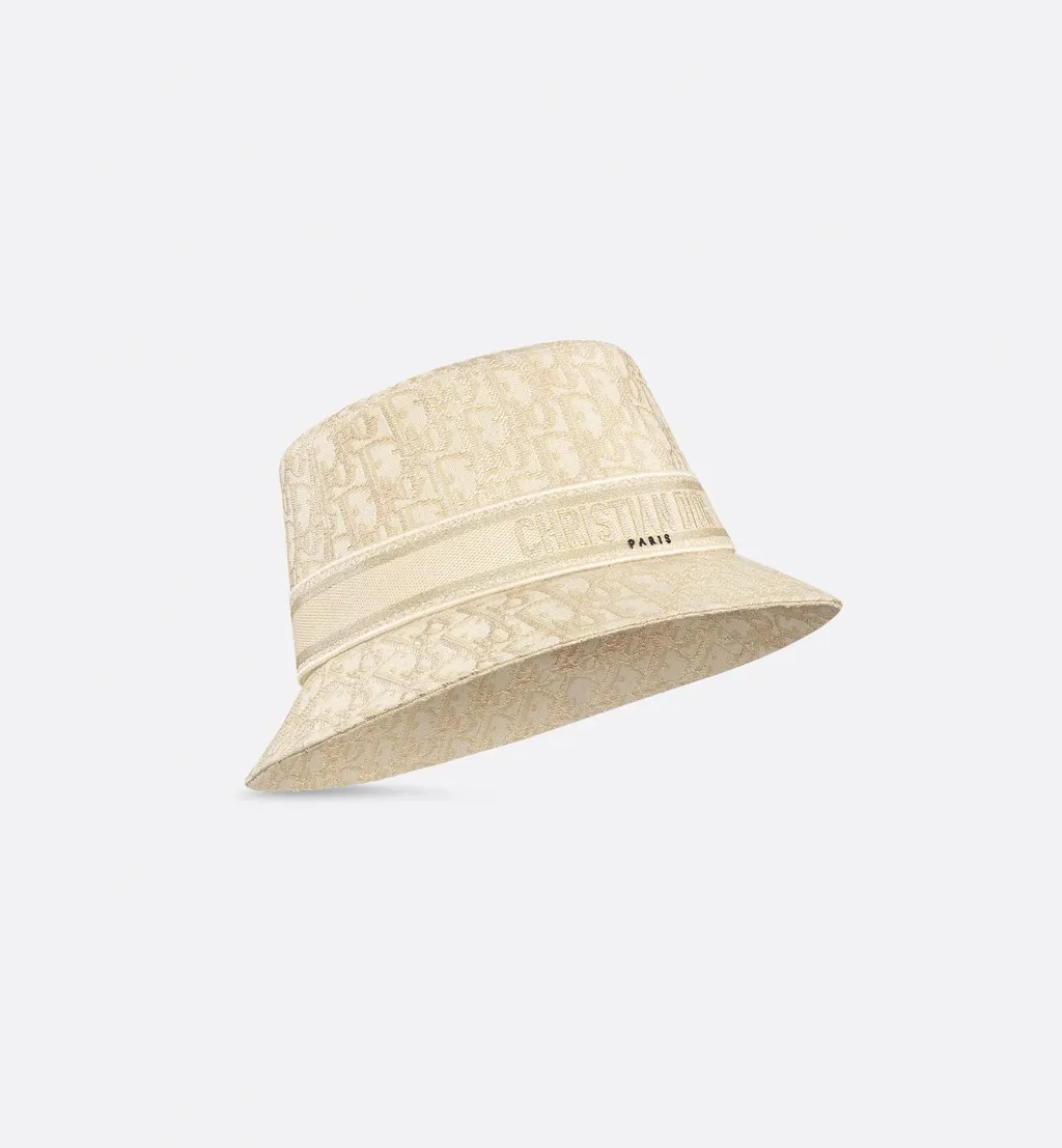 Dior Oblique D-Bobby Small-Brim Bucket Hat