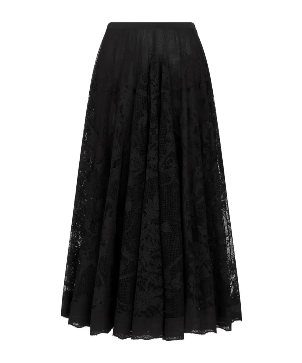 Mid-Length Flared Skirt