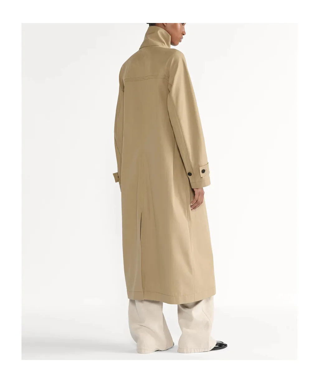 Trench Coat With Scarf Collar