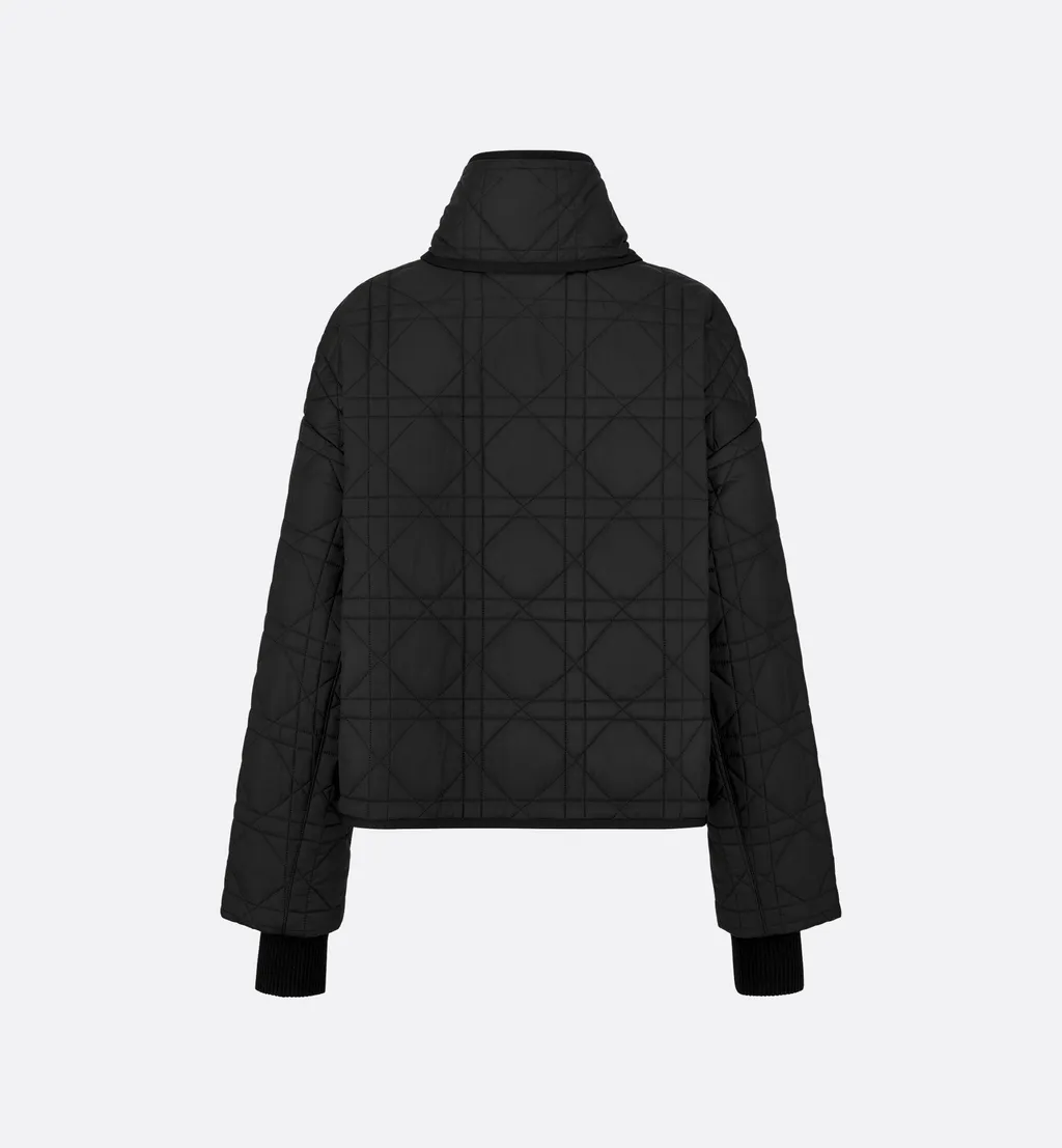 Macrocannage Coat With Scarf Collar