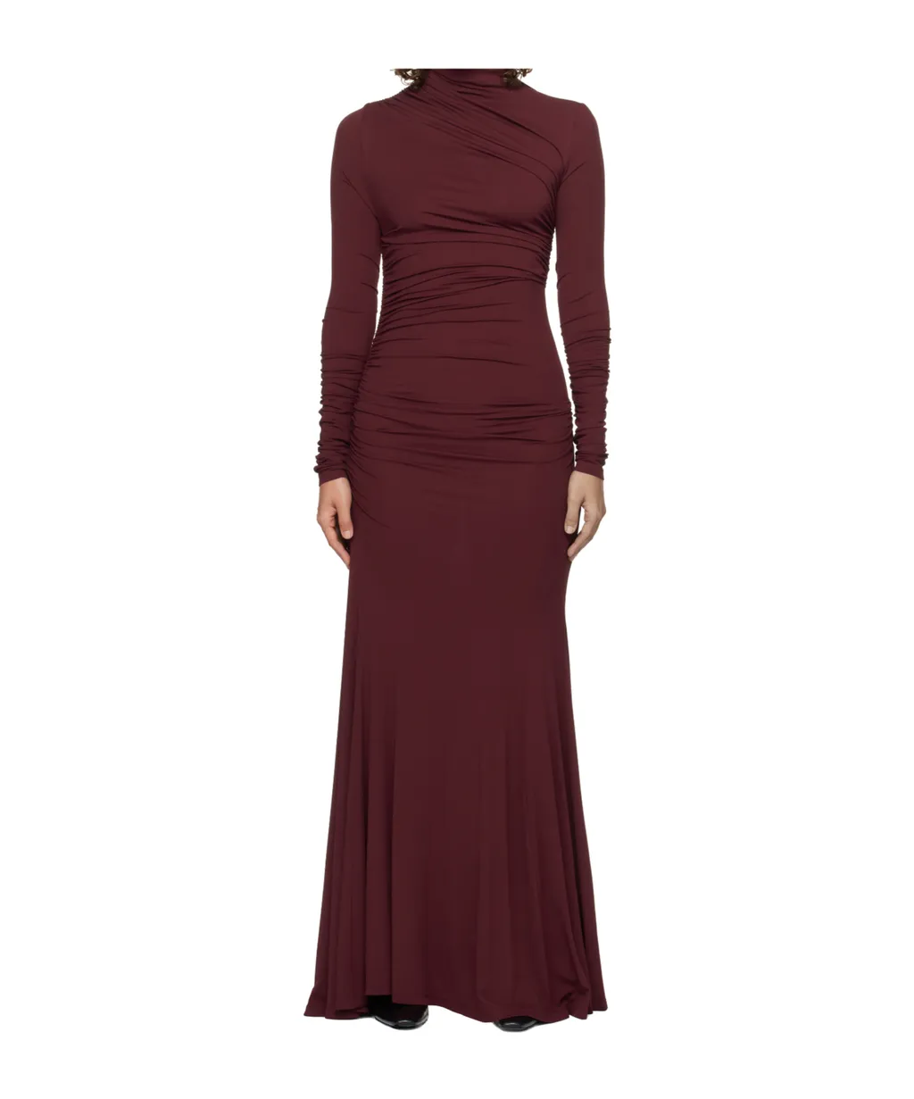Africa Gathered Maxi Dress