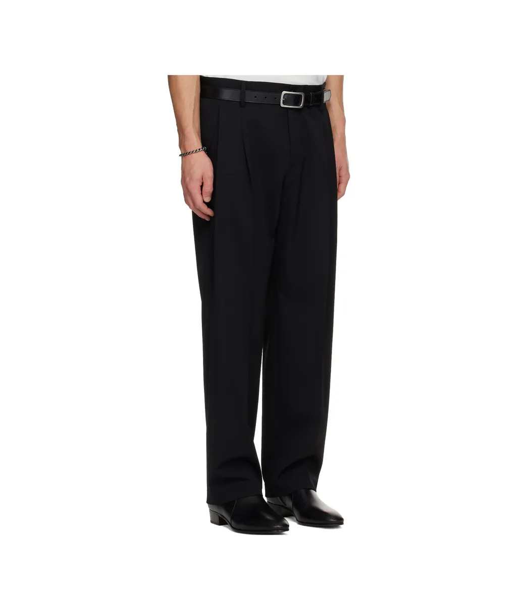 Wool Gabardine Casual Trousers