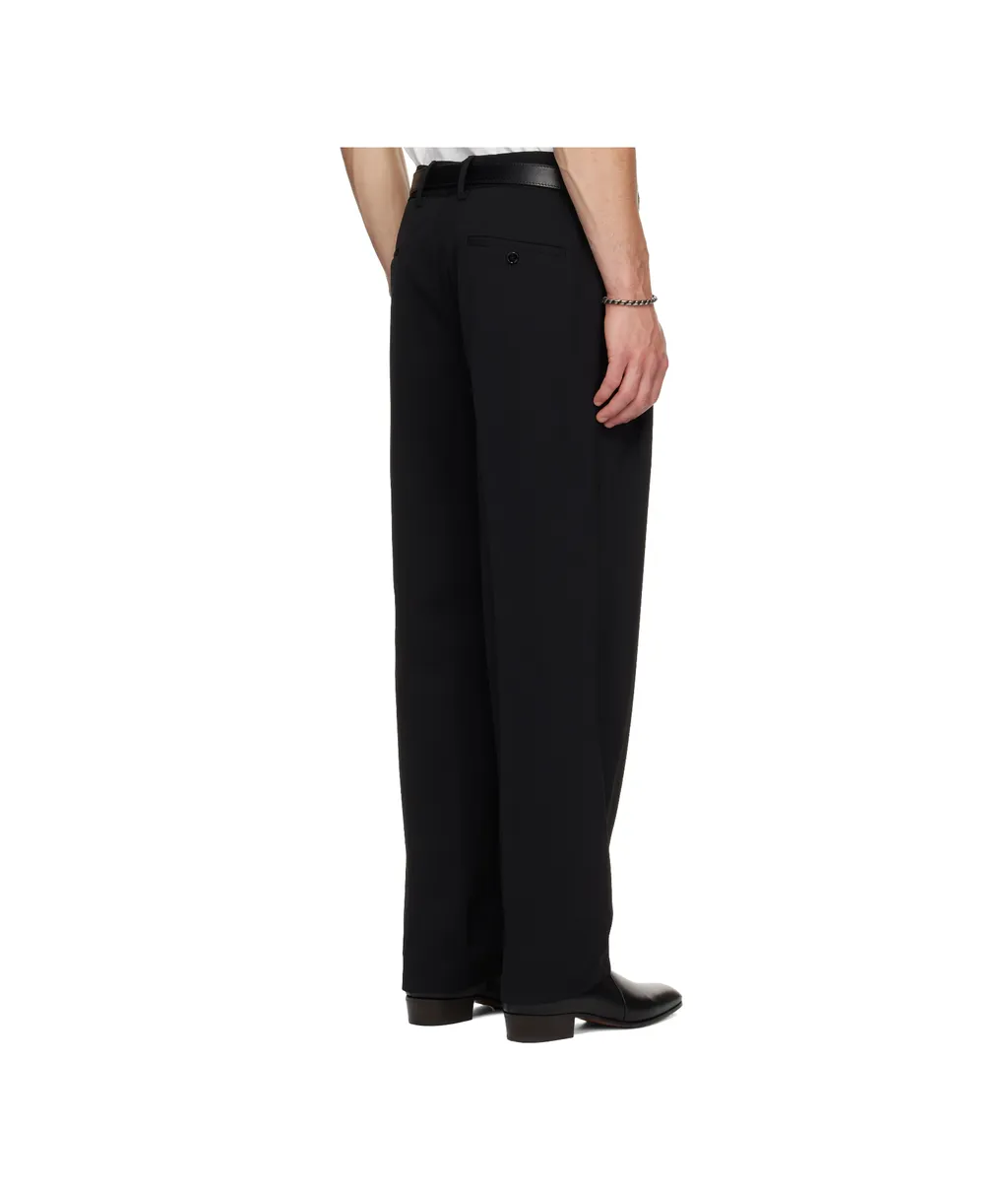 Wool Gabardine Casual Trousers