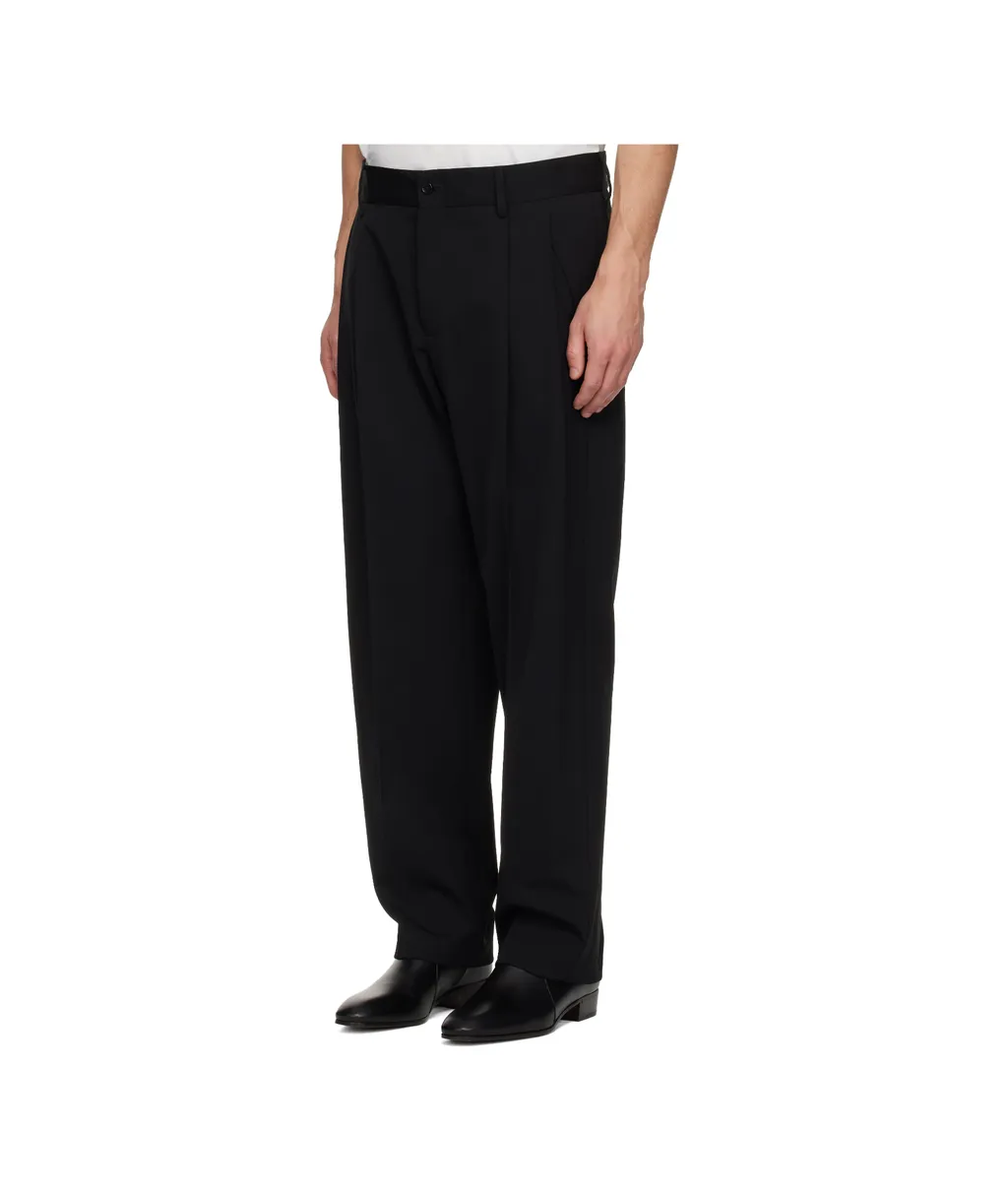 Wool Gabardine Casual Trousers