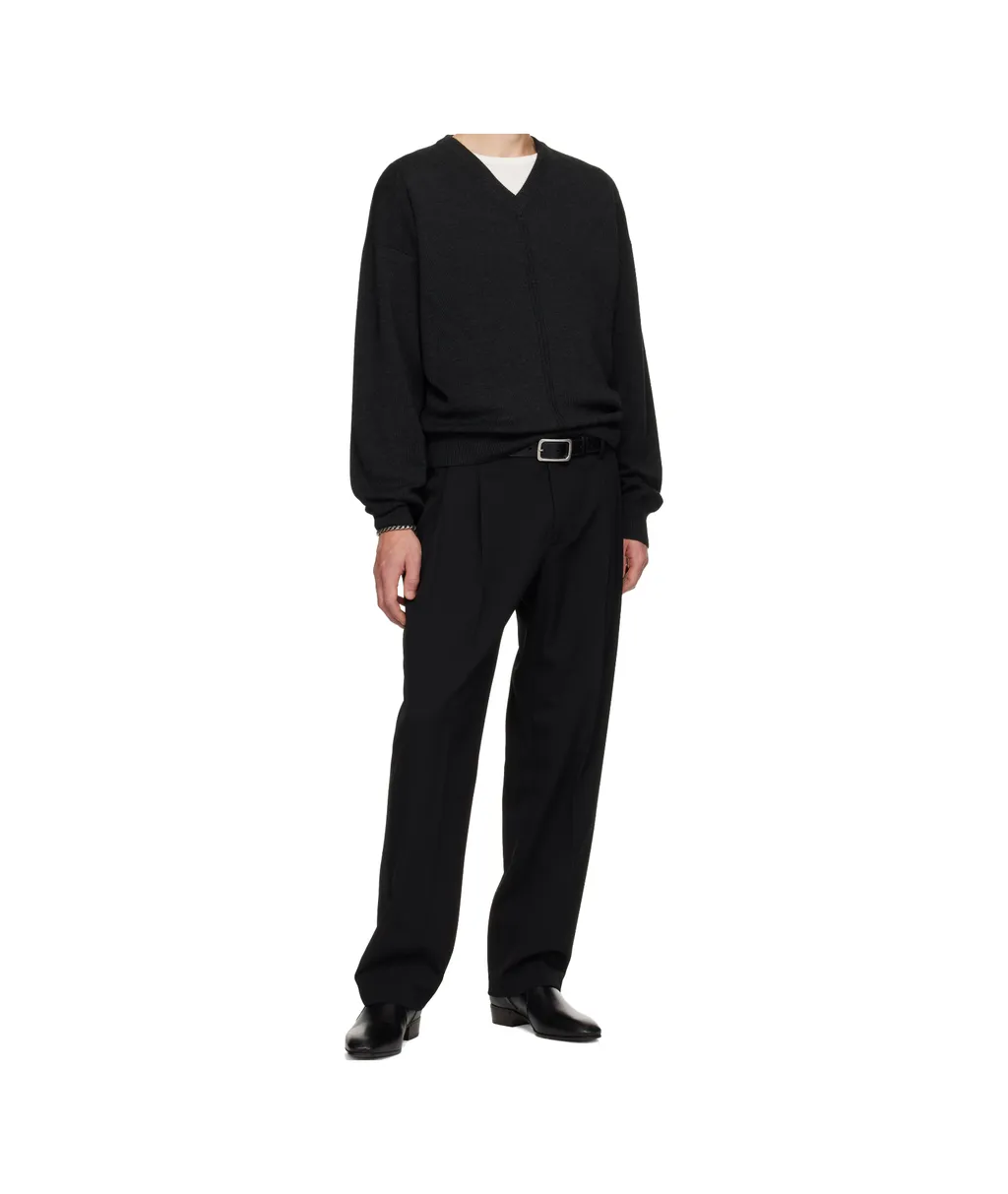 Wool Gabardine Casual Trousers