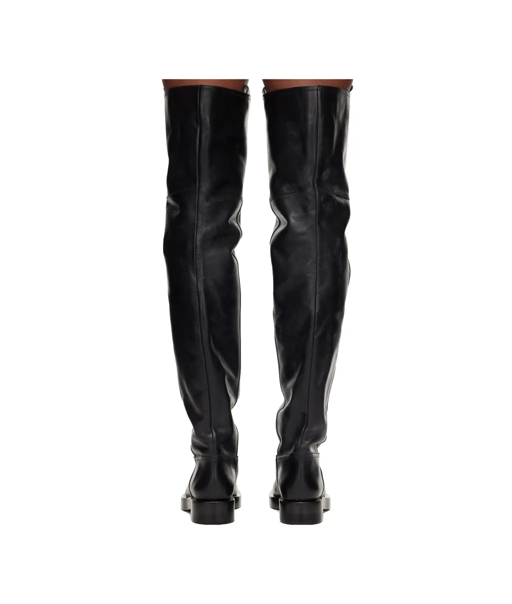 Round-Toe High Boots
