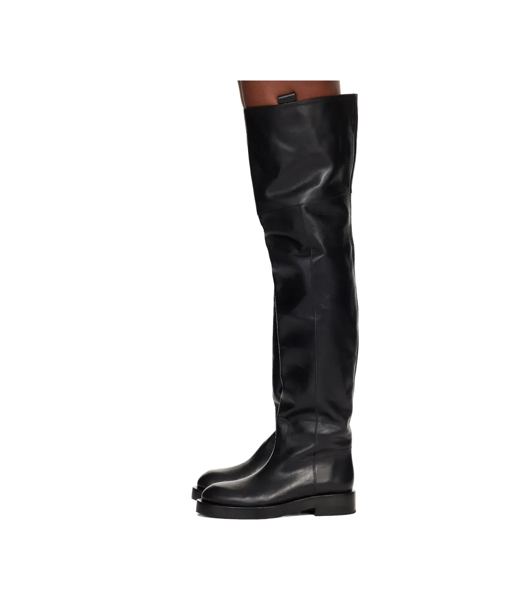 Round-Toe High Boots