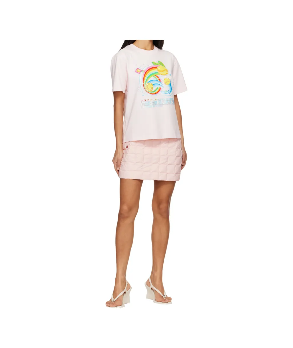 Rainbow Tennis-Ball Print T-Shirt