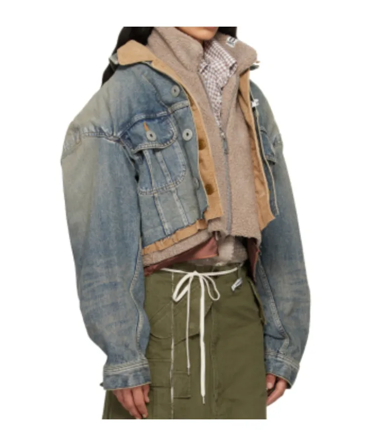 Triple-Layered Distressed Jacket