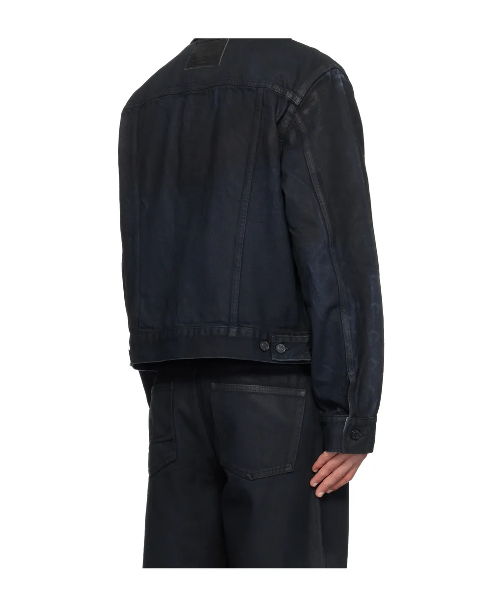 Marine Serre Moon Detailed Denim Jacket