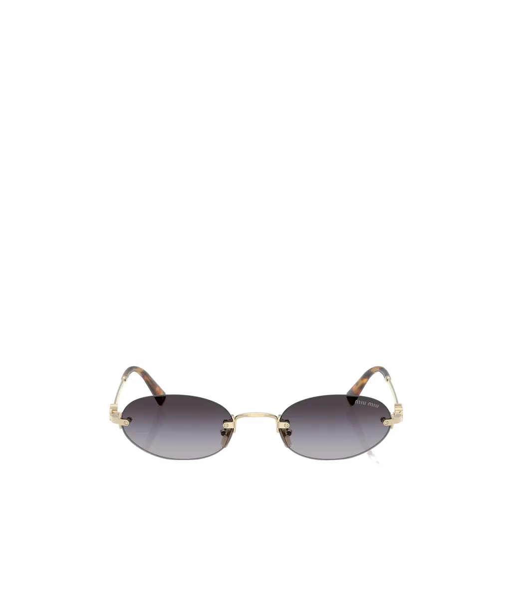 Miu Miu Eyewear Oval Frame Sunglasses