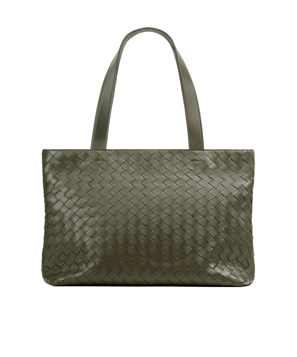 Small Intrecciato Zipped Tote