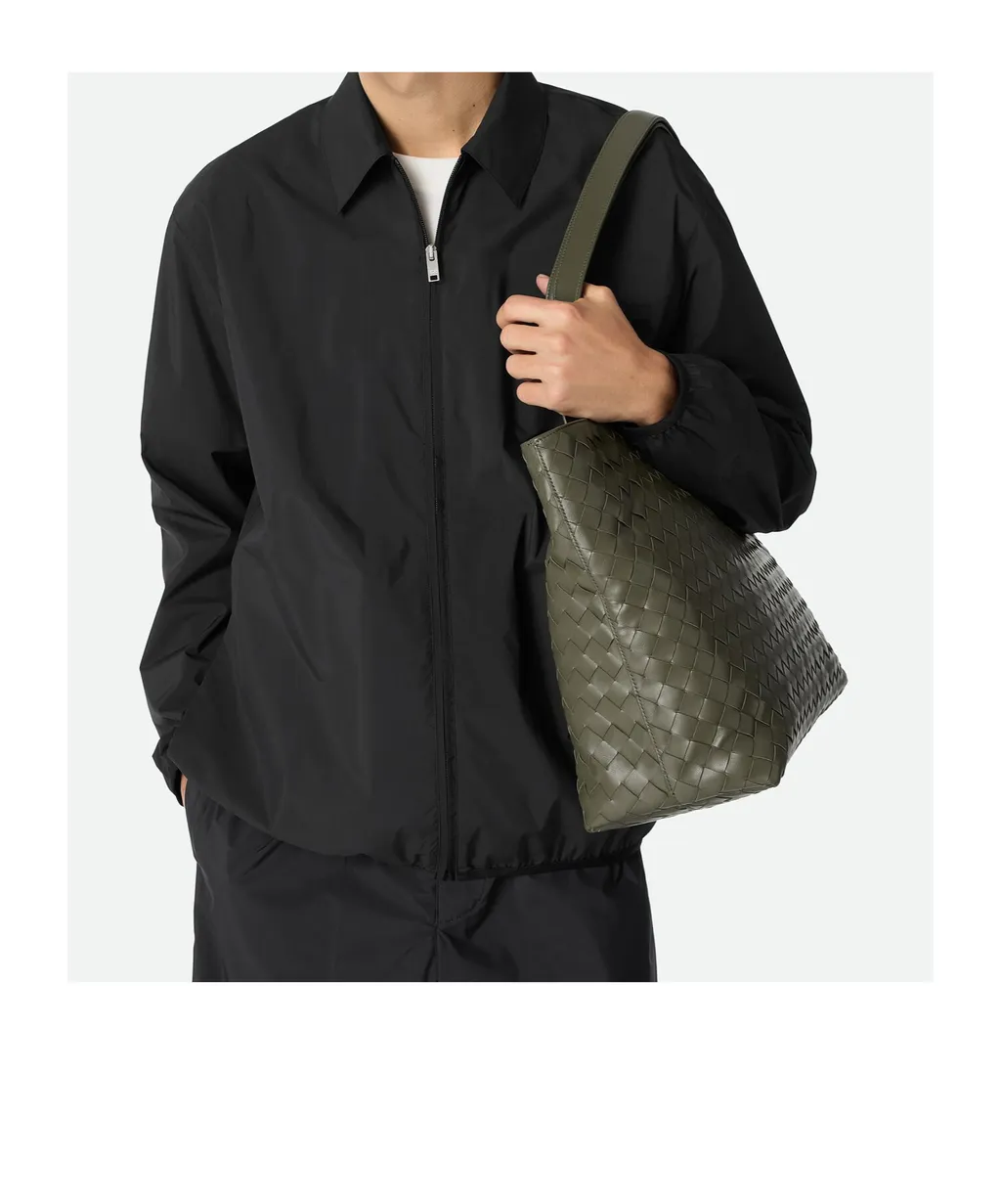 Small Intrecciato Zipped Tote