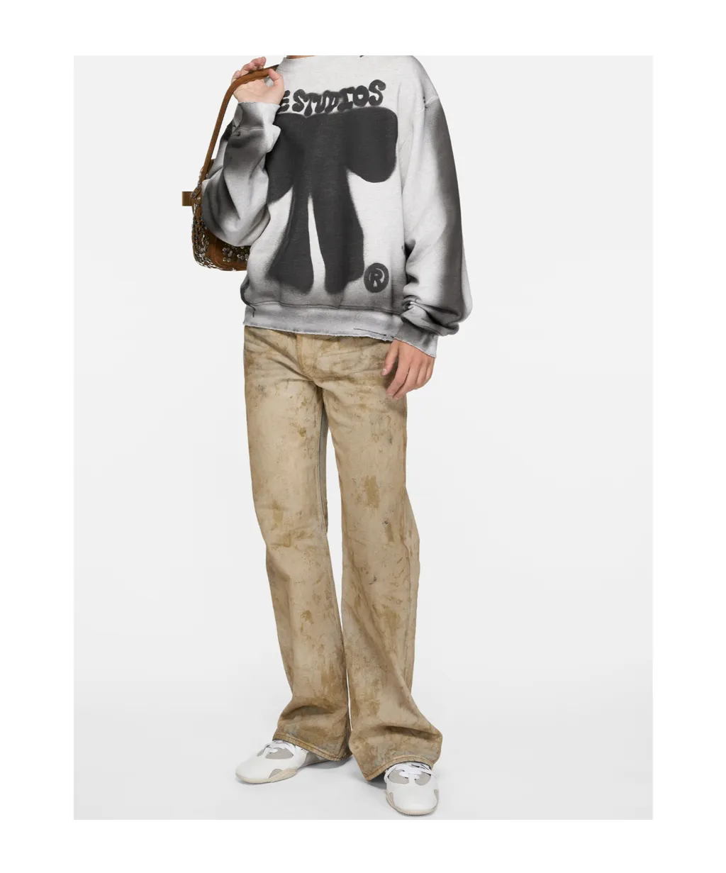 Logo-Patch Denim Trousers