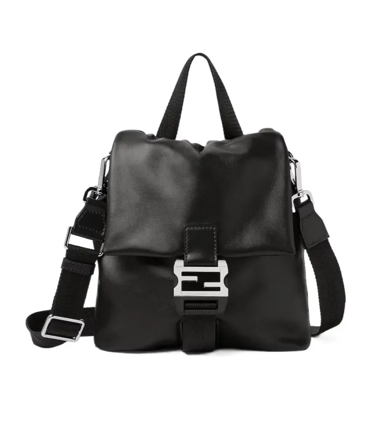 Fendi Flux Buckle Detailed Crossbody Bag