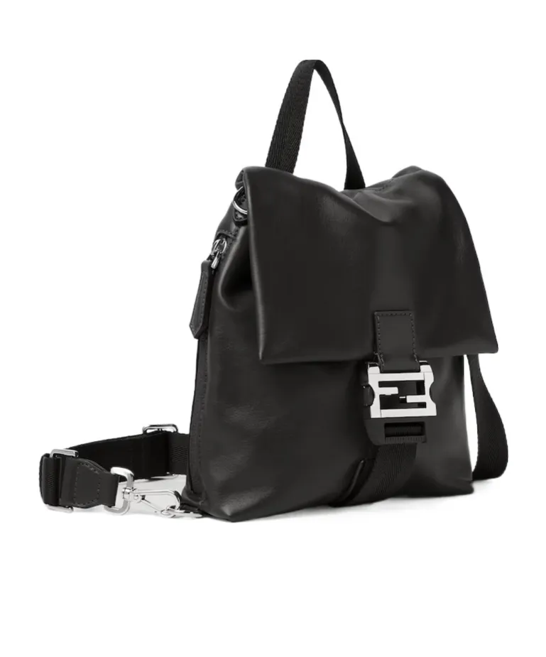 Fendi Flux Buckle Detailed Crossbody Bag